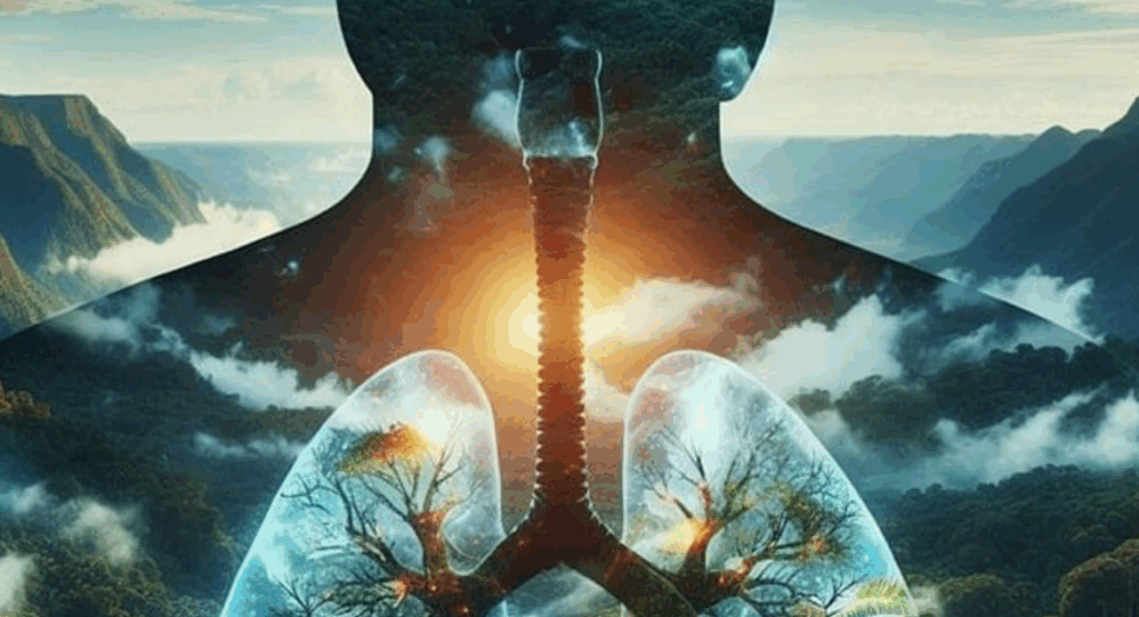 Poluição e saúde pulmonar, conscientização médica pelo clima e o impacto ambiental.