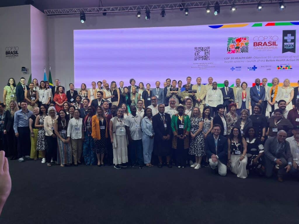 Médicos Pelo Clima - Imagem_Notícias_Dia da Saúde na COP30: protagonismo médico marca o lançamento do Plano de Ação de Saúde de Belém
